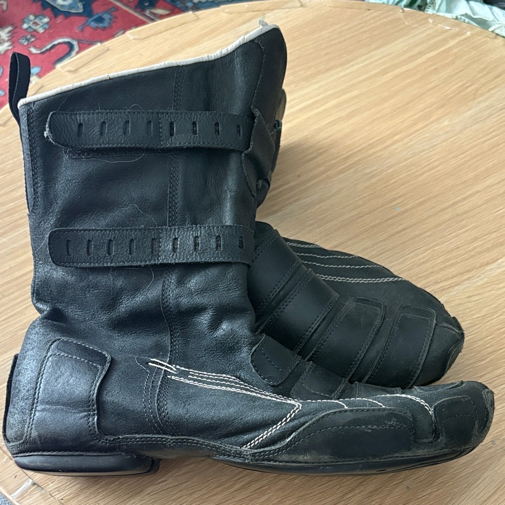 Black Puma Motorcycle Riding Boots